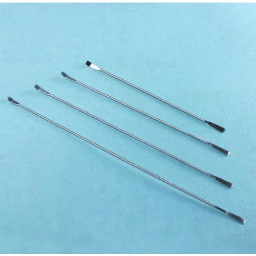 10Pcs/lot Stainless steel double-head lab reagent Spatula, medicine scraper for Laboratory 120/140/160/180/200/220/260/300mm