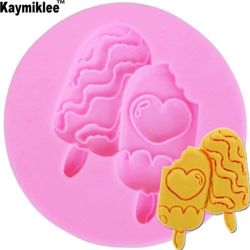 M935 Ice Cream Silicone Mold Sugar Paste Chocolate Candy Resin Clay Moulds Cake Border Christmas Cake Decorating Tools