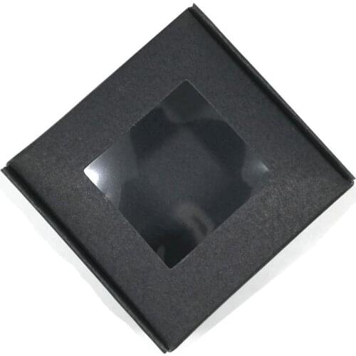 8.5x8.5x3.5cm Paper Package Box Crafts Arts Storage Boxes Jewelry Paperboard Carton for DIY Soap Gift Packaging With Transparent