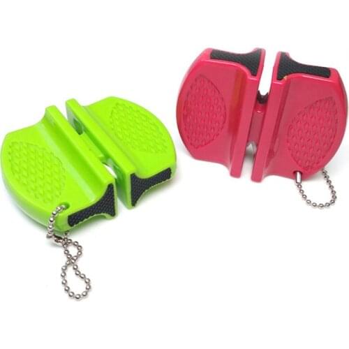 1PC Mini Ceramic Rod Knife Sharpener Two-stage Tungsten Portable Butterfly Type Whetstone Sharpener Sharpening Knives Stone