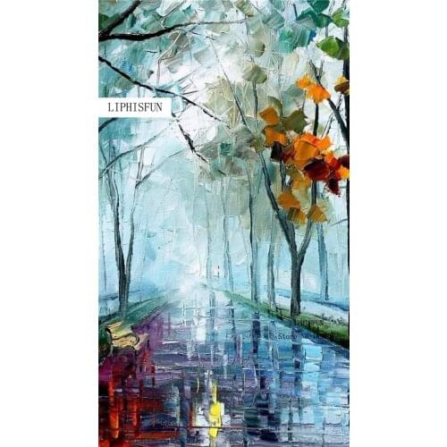 100% DIY 5D Diamond Scenery Tree Handmade Diamond Painting Cross Stitch Kits Diamond Embroidery Patterns Rhinestones