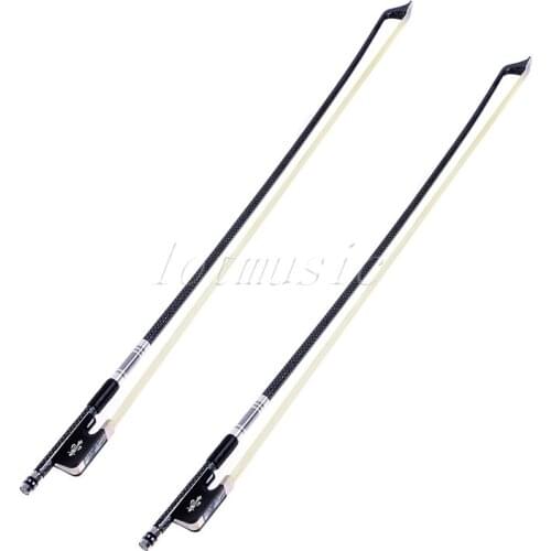 2sets Top Model A Silver Braided Carbon Cello Bow 4/4