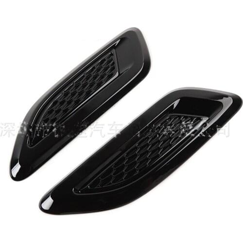 2pcs Car Styling Hood Side Cover Air Fender Intake Flow Vent Cover Decal Universal Fit for Honda BMW VW Jeep Hyundai KIA Ford