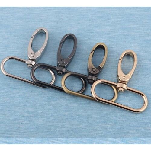 5pcs Swivel Snap Hook Trigger Clips Buckles Metal Swivel Clasp for Leather Strap Bag Supplies(38mm)