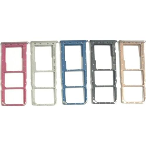 50pcs New For Samsung A750 A750F A7 2018 Sim Card Tray SD Card Reader Socket Slot Holder Replacement Part