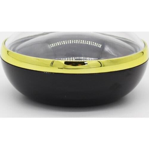 80g 12pcs Empty Round Transparent Capsule Bottles Container 80ml Luxury Loose Powder Containers Clear Plastic Jars Pot