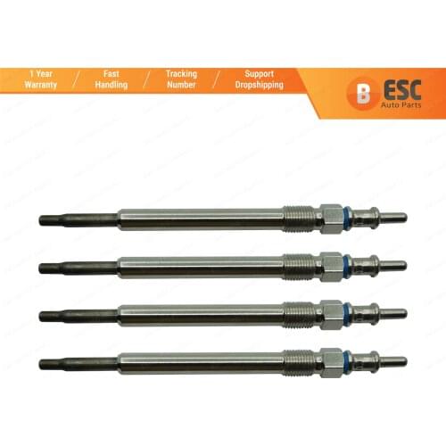 ESC EGP9-1 4 Pcs Heater Glow Plugs GX129, 80036, 0 250 202 045 for Mercedes Chrysler Cherokee