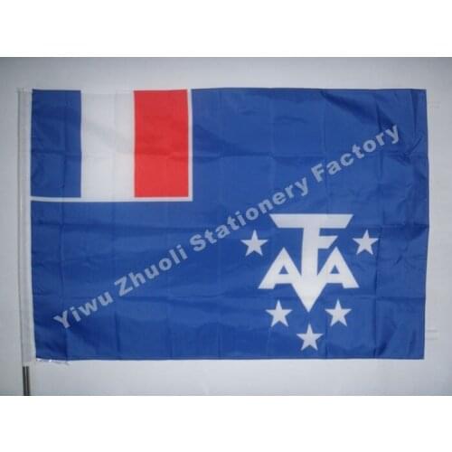 French Southern And Antarctic Lands Flag 150X90cm (3x5FT) 100D Polyester High Quality Banner Ensign Free Shipping