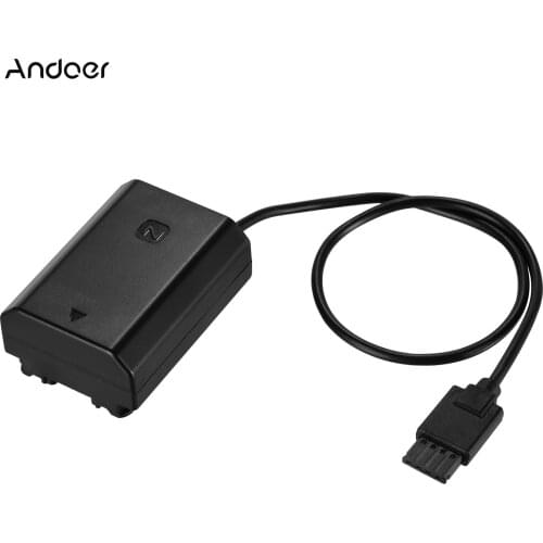 Andoer NP-FZ100 Dummy Battery Power Adapter Cable for DJI Ronin S Gimbal Stabilizer for Sony A7 III/ A7R III/ A9/ A9 II Camera