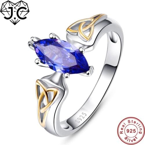 J.C High Quantity Ruby Spinel & Tanzanite Marquise Cut Real 925 Sterling Silver Ring Size 6 7 8 9 Exalted Women Fine Jewelry
