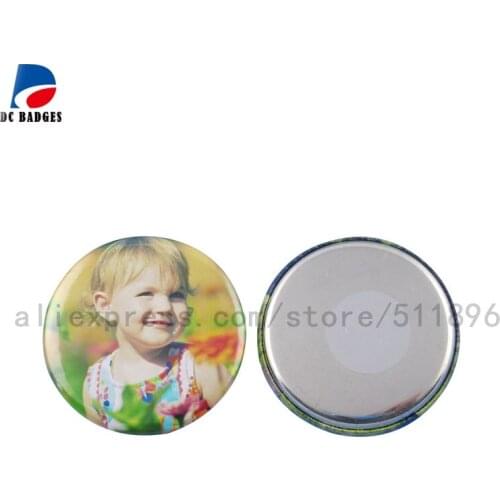 100pcs of 44MM 1-3/4" Fridge magent Round button customized with logo or pictures