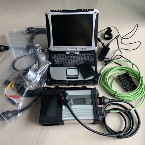 MB Star Dignosis laptop CF19 CF-19 4G touchscreen + 360G SSD Software 2020 + MB STAR C5 SD Connect Compact 5 car diagnostic tool