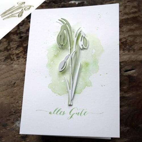 MISS VINTAGE New Design Craft Metal Cutting Dies 3PCS Flower Decoration Scrapbook Album Paper Card Craft Embossing die cuts