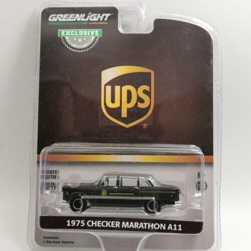 GreenLight 1:64 1975 CHECKER MARATHON A11 Alloy model car Metal toys for childen kids diecast gift