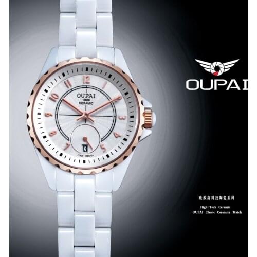 Fashion Brand women ceramic watches high quality women dress watch lady waterproof quartz watch wristwatch free shipping