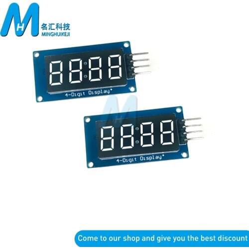 New LED Display Module TM1637 For Arduino 7 Segment 4 Bits 0.36 Inch Clock RED Anode Digital Tube Four Serial Driver Board Pack