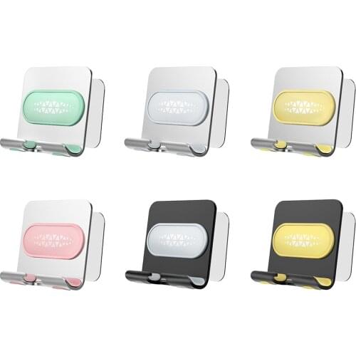 New Practical Hook Storage Wall Door Mobile Phone Holder Hook For Wall Hook Suspension Bracket Household