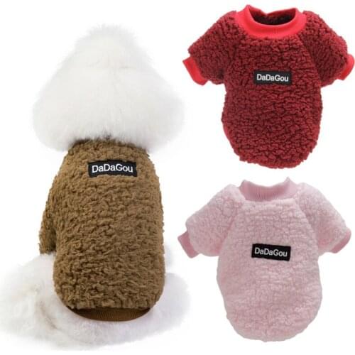 Dog Clothes Coral Fleece Soft Winter Chihuahua Clothing Warm Pet Clothing Outfit Puppy Sweater Costume Apparel Dogs Accessories