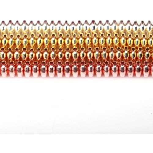 Natural Black Hematite Rondelle Spacer Gold Silver Color Hematite For Jewelry Making DIY Accessorries Spacer Beads For Bracelet