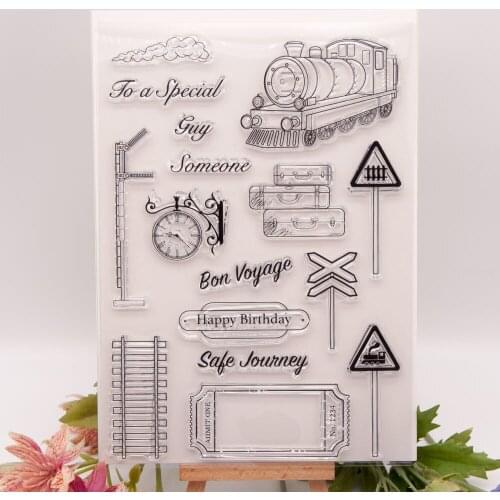 Happy Birthday Transparent Clear Silicone Stamp DIY Diary Scrapbooking Card Craft