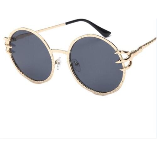 KAPELUS Metal marine piece sunglasses Magic eye glasses frame Woman, round sunglasses A3373