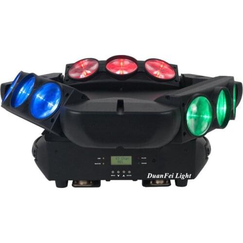 4pieces beam led moving head rgbw dmx lyre beam 9x12w led spider moving light for dj disco nightclub party show