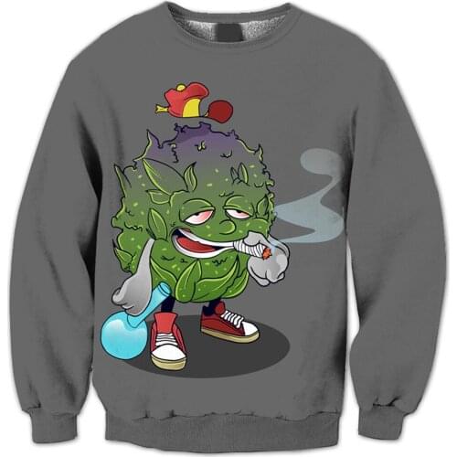 REAL American US SIZE Your Bud Sublimation Print Plus Size Crew Neck Sweatshirt