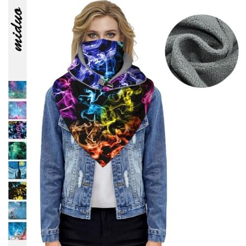 Outdoor Half Face Mask Cover Unisex Ski Snow Cycling Climbing Warm Winter Neck Guard Scarf Warm Protecting Face Hood Scarf