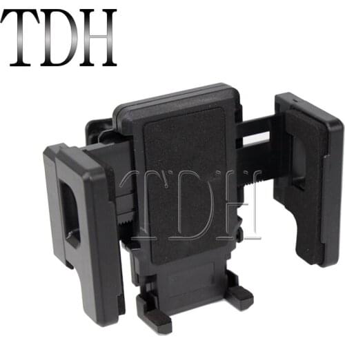 Universal Handlebar Mount Holder Motorcycle Bike PDA GPS Mp4 Devices Support Braket Adjustable Mobile Cell Phone Holder Black