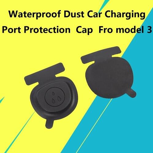 Car Charging Port Protection Waterproof Dust Plug Protective Cover Car Charger Protection Cap For Tesla Model 3 Model Y 2020