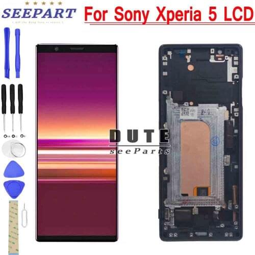 6.1" For Sony Xperia 5 LCD Display Touch Screen Digitizer Assembly Replacement Parts For Sony X5 lcd J8210 J8270 J9210 Display