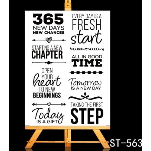 ZhuoAng Every day is happy Clear Stamps/Card Making Holiday decorations For scrapbooking Transparent stamps 10*15cm