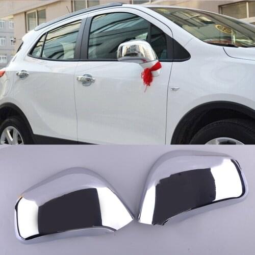 1 Pair ABS Side Rearview Mirror Cover Chrome Fit For Buick Encore Opel Vauxhall Mokka 2012 2013 2014 2015 2016 2017 2018