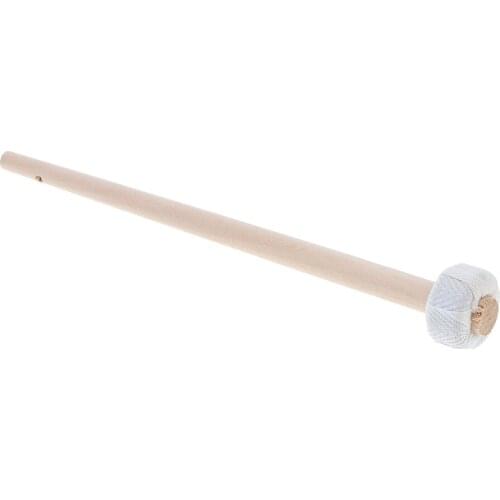 1pc Solid Wooden Drumstick Cymbal Chinese Gong Mallet Hammer Stick Drumstick Percussion Instrument Accessories 25cm