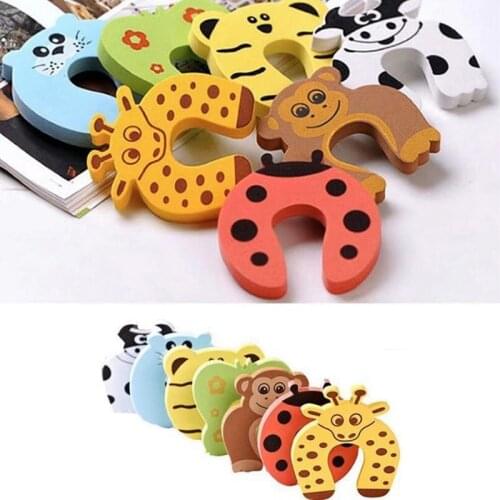 10Pcs Different Type Baby Safety Foam Door Stoppers Animal Designs