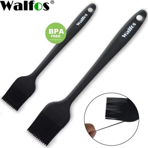 WALFOS 2 Pieces Food Grade Silicone Oil Brush For Grill BBQ Barbecue Cooking Pastry Heat Resistant Brushes Baking Kitchen Tools