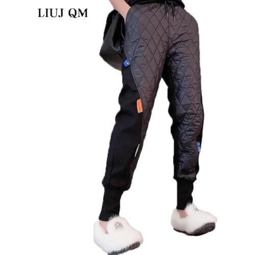 2021 European Heavy Industry Hot Colored Diamond Spring Autumn Knitting Loose Harajuku Dark Black Diamond Harem Pants Foot Pants