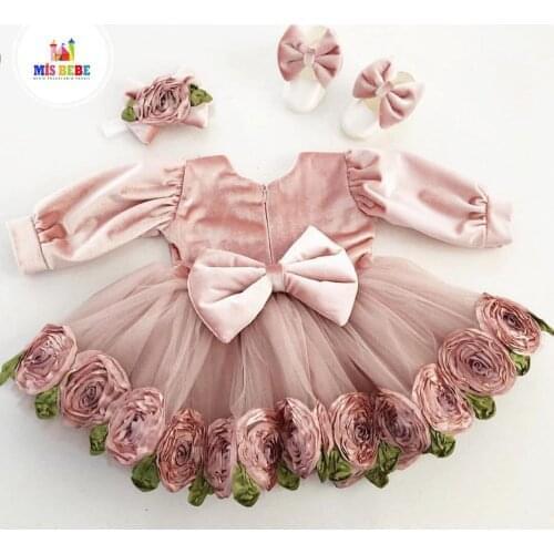 3-Pcs kız bebek elbise seti giyim kişiselleştirilmiş kıyafet özel bebek giysileri kış bahar yüksek kalite