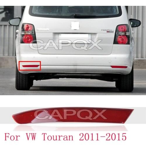 CAPQX For VW Touran 2011 2012 2013 2014 2015 Rear Brake light Bumper Reflector light rear fog lamp warning light