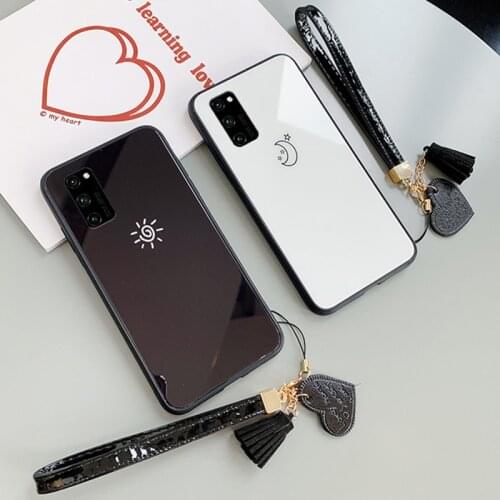 For Samsung A31 A21S A51 A71 5G A01 A11 Case Stars Moon Pattern Cover For Samsung A10S A20S A30 A30S A40 A50 A50S A70 Give Strap