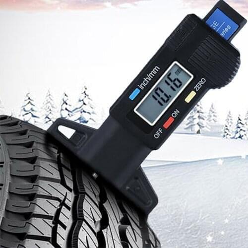 New Develop Digital Car Wheel Tire Gauge Meter Tool Tire Tread Depth Tester Easy to Use carro Wholesale Quick delivery CSV