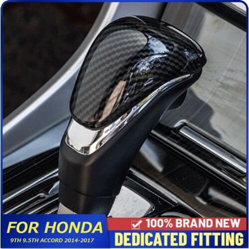 For Honda 9Th 9.5Th Accord 2014 2015 2016 2017 Car Gear Shift Knob Cover Trims Frame Auto Parts