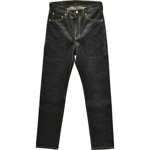 Saucezhan 311XX-Z1 Rainbow Denim Jeans for Men Selvedge Denim Mens Jeans 21 Oz Fly High Rise Straight Legs Slightly Slim