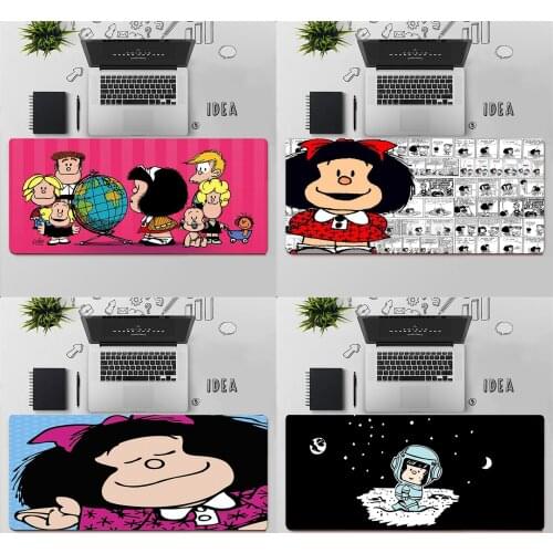Gaming Mouse Pad Large Mouse Pad PC Gamer Computer Mouse Mat Big Mousepad Keyboard Desk Mat XXL Carpet Cartoon Mafalda Mause Pad