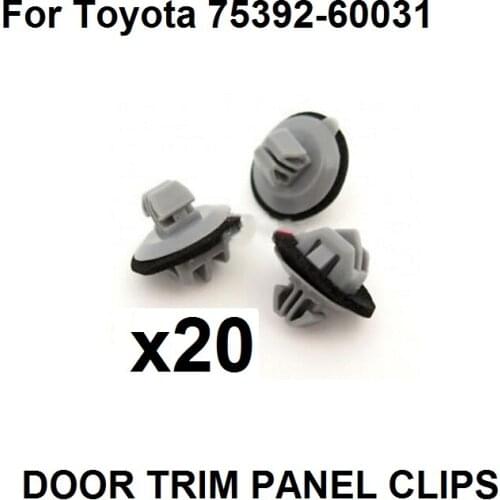20 piece moulding clip For toyota: 75392-60031 diameter of the head: 18mm