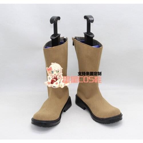 The Kagerou Project Kozakura Mari Brown Halloween Cosplay Shoes Boots X002