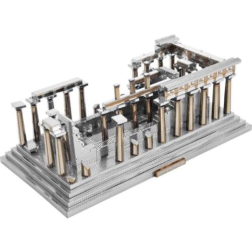 Microworld 3D metal Puzzle Athenaeum Building Model DIY 3D laser cutting Jigsaw puzzle model Nano Puzzle Toys for adult Gift