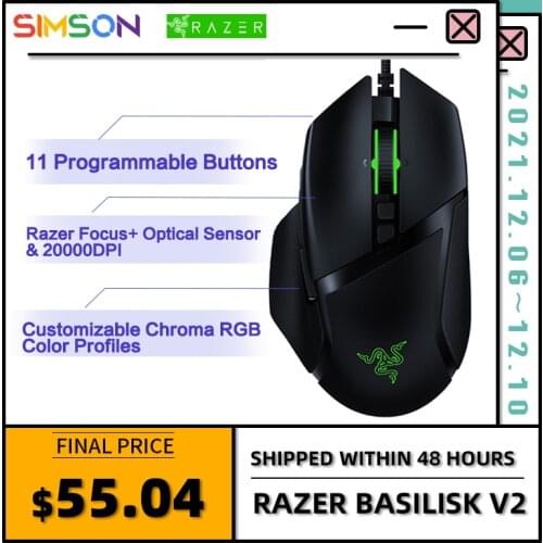 Razer Basilisk V2 Basilisk Version-2 Gaming RGB Wired Computer Game Mice Notebook Dedicated Mouse
