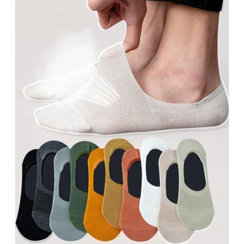 5 Pairs/lot Solid Mesh Womens Short Socks Pack No Show Invisible Socks Cotton Summer Breathable Thin Boat Sock Japanese Fashion