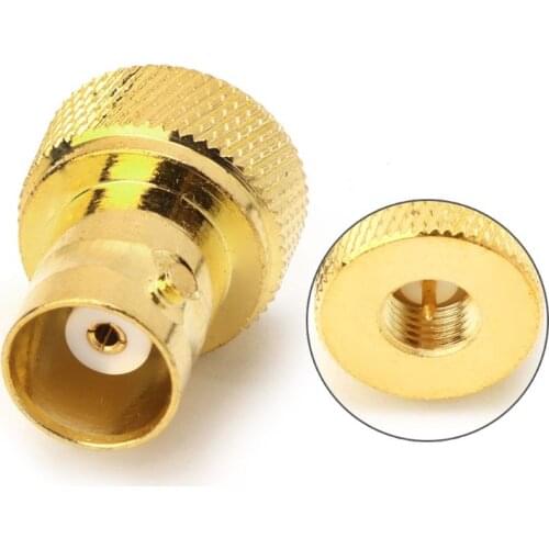BNC Female Jack To SMA Male Plug RF Connector Coaxial Converter Adapter Straight